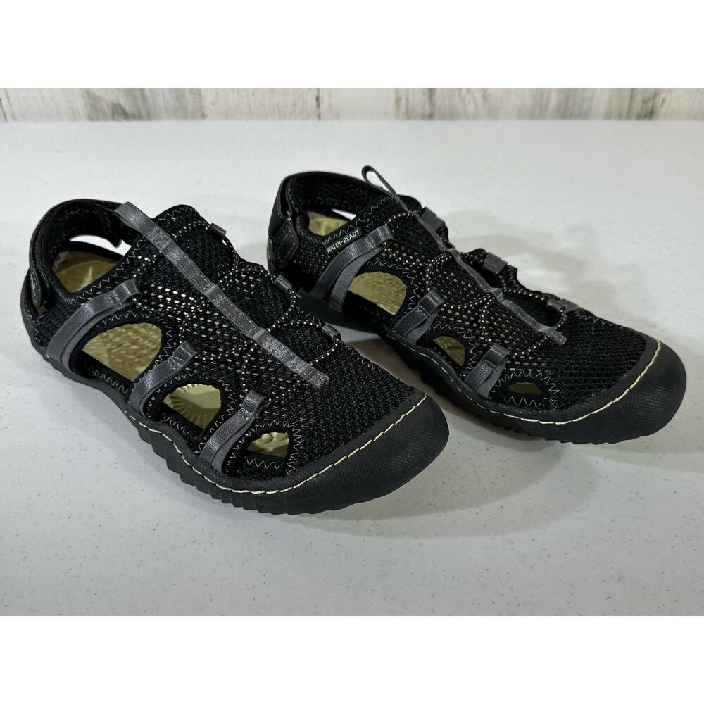 JBU Black Mesh Sport Sandals